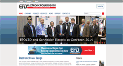 Desktop Screenshot of electronicpowerdesign.com