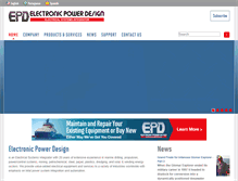 Tablet Screenshot of electronicpowerdesign.com